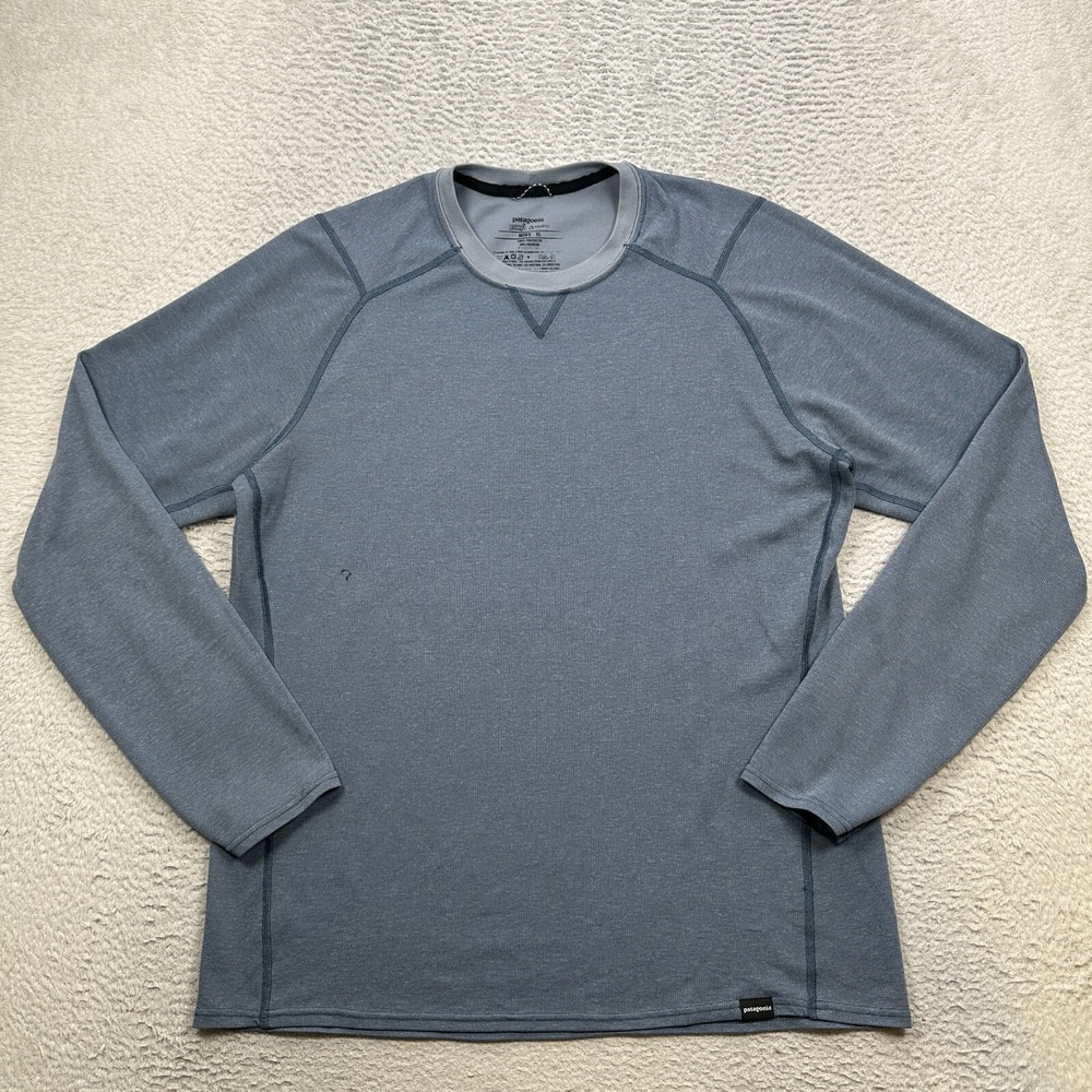 Patagonia Capilene 2 Lightweight Polartec Shirt Men's Size XL LS Base (Stains)